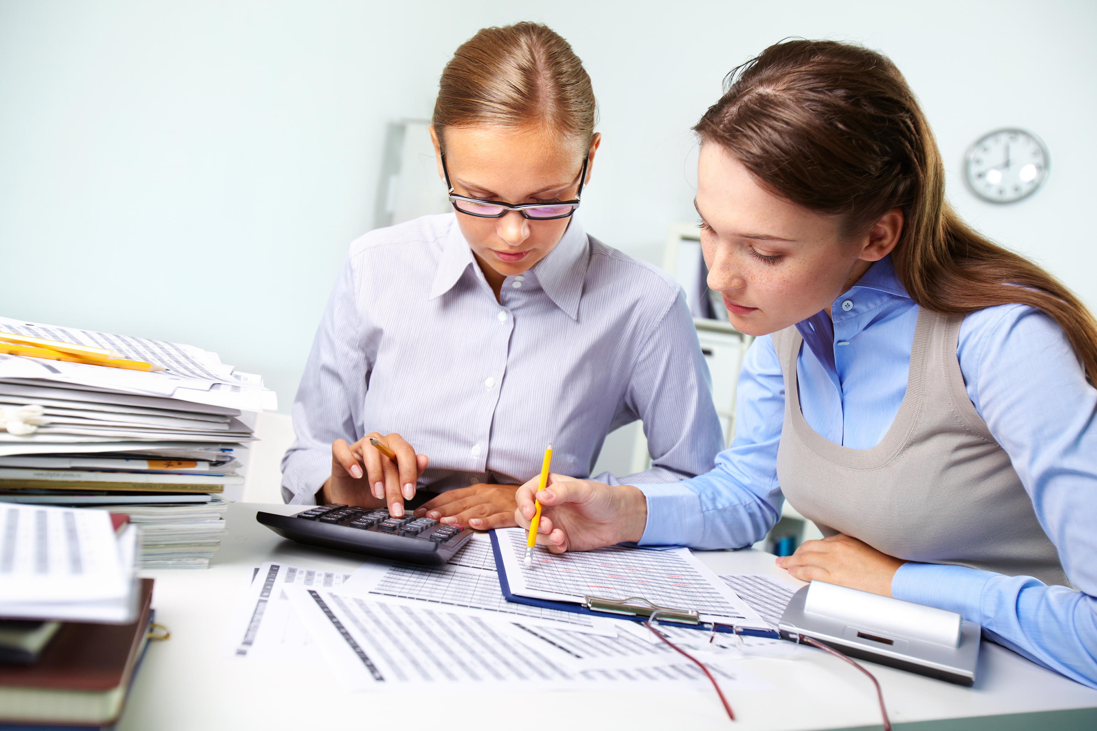 Accountants at work